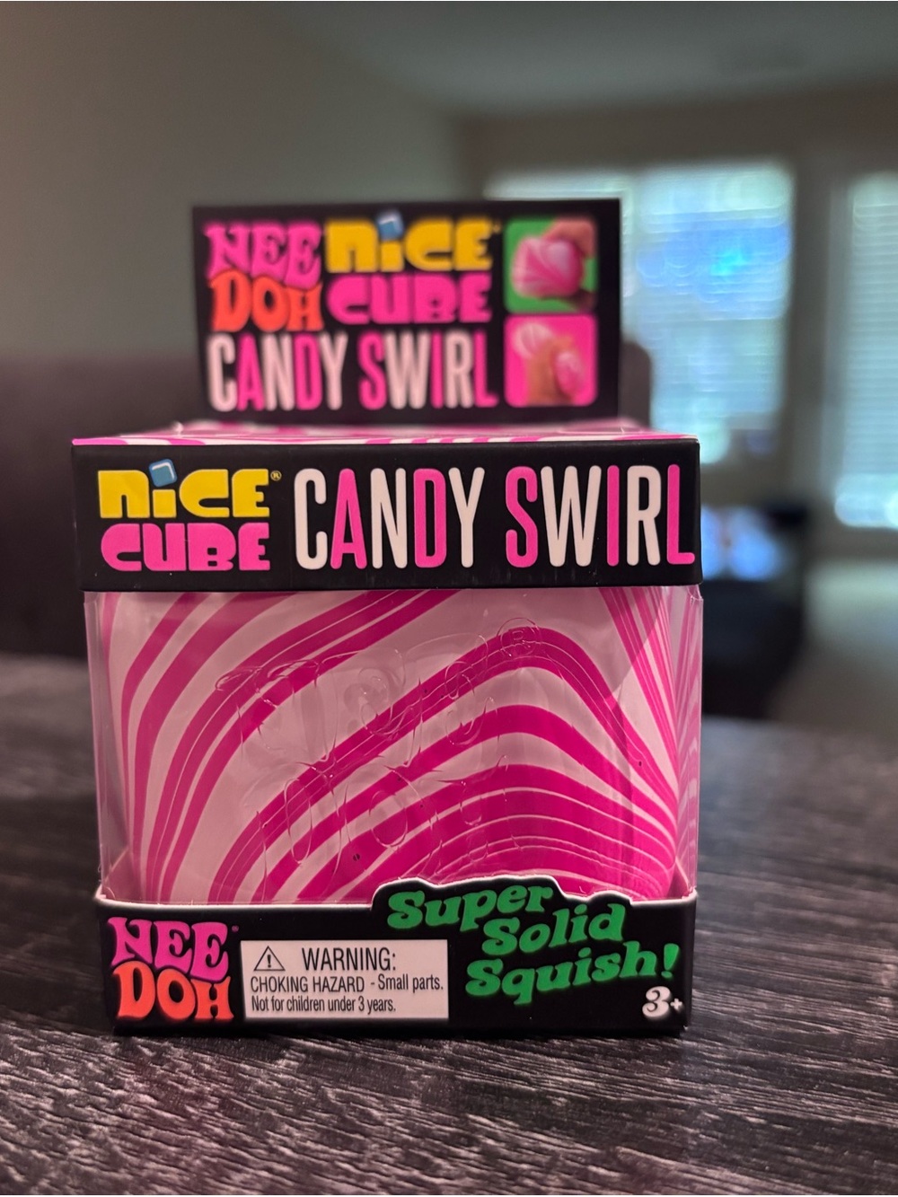 NeeDoh Nice Cube Candy Swirl Squishy Toy